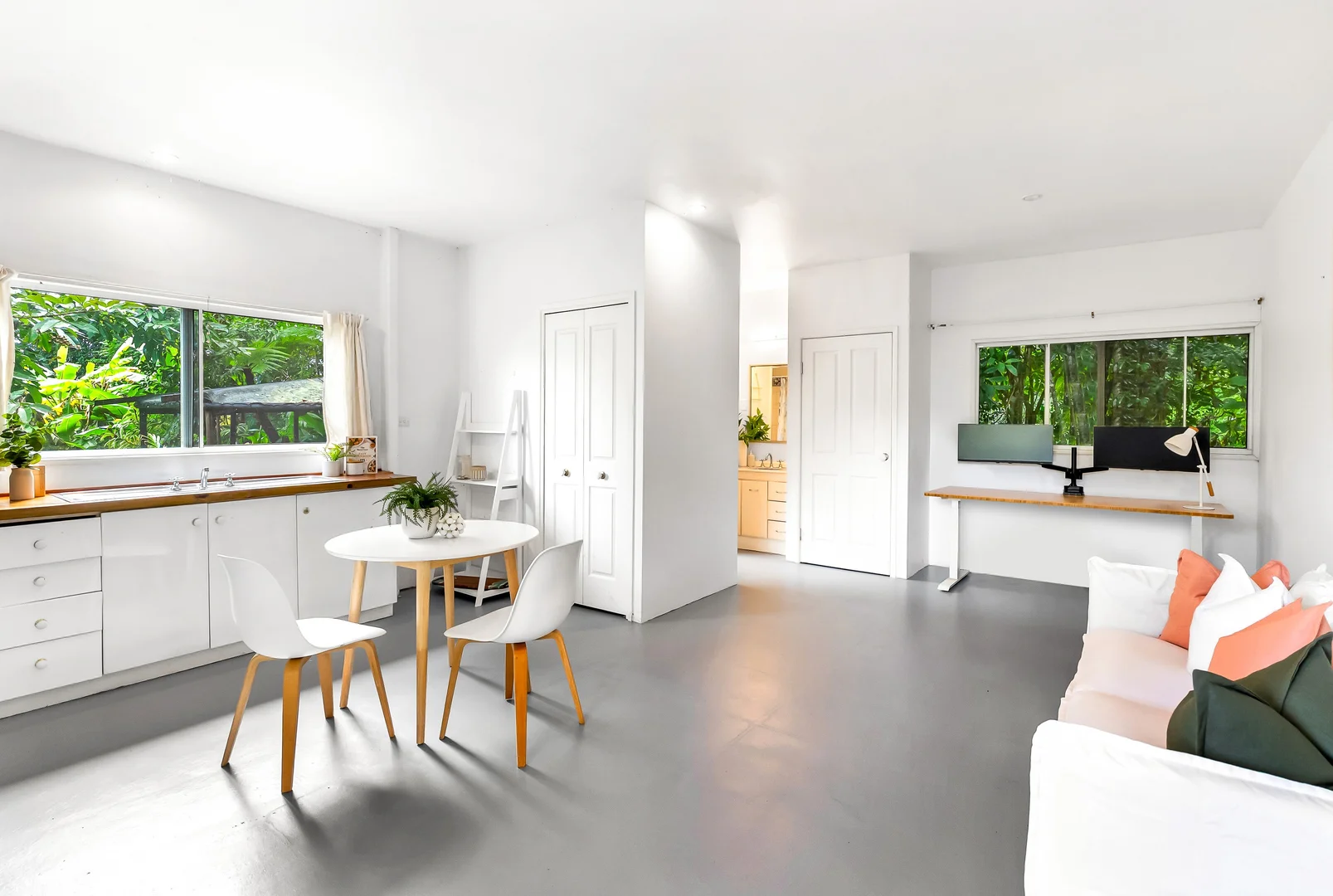 Separate flex space with kitchenette